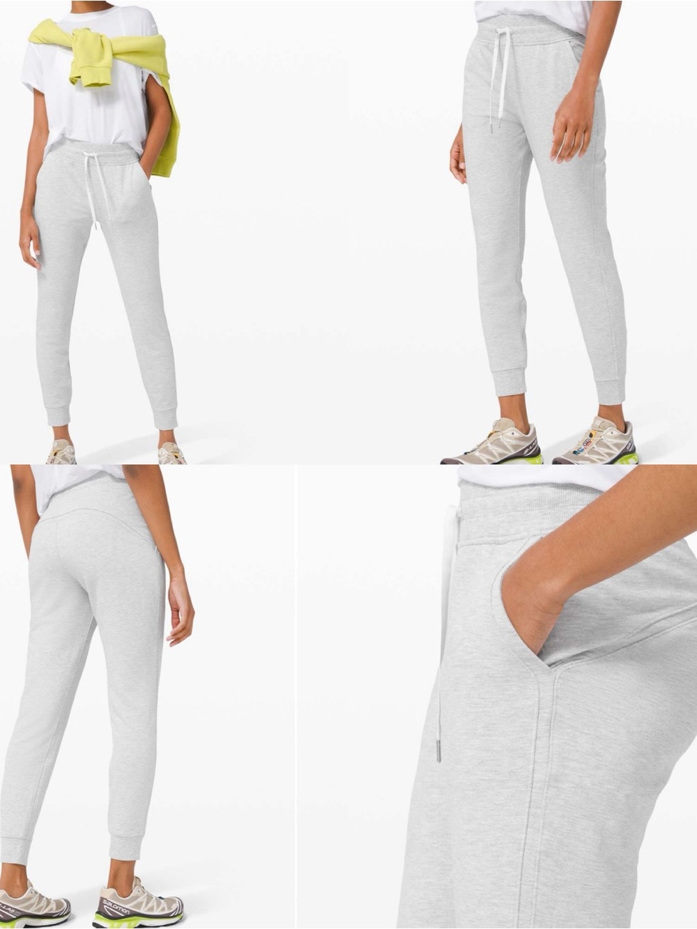 NWT Lululemon Warm Down High-Rise Jogger Modal - Heathered Core Ultra Light Grey